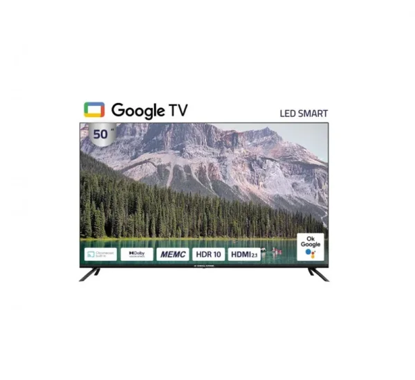 شاشة جنرال سوبريم سمارت 50 بوصة 4K UHD - LED - Google Tv