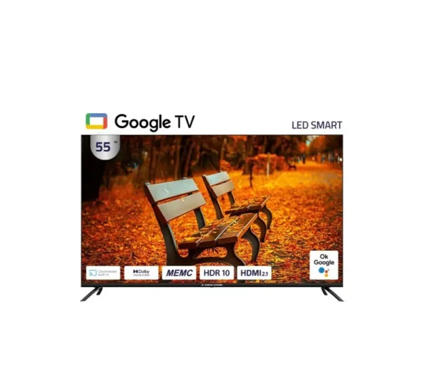 شاشة جنرال سوبريم 55 بوصة سمارت 4K UHD – LED – Google Tv55