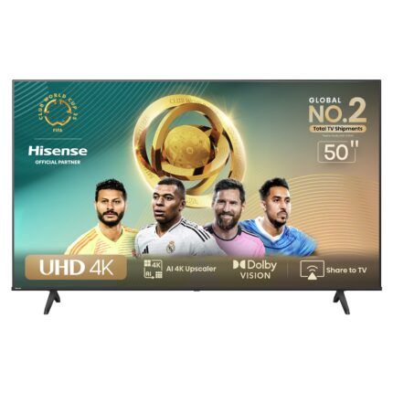 شاشة هايسنس 50 بوصة 4K سمارت – 50A62N