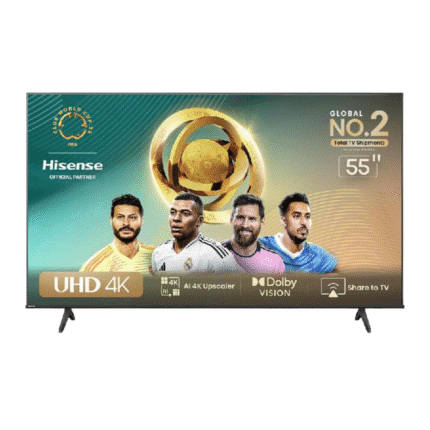 شاشة هايسنس 55A6N – 55 بوصة 4K سمارت نظام Vidaa