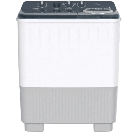 غسالة هايسنس حوضين 14 كيلو أبيض