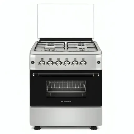 فرن غاز ستار واي 4 شعلة استانلس مقاس 57×57 موديل SWFC6604-HI