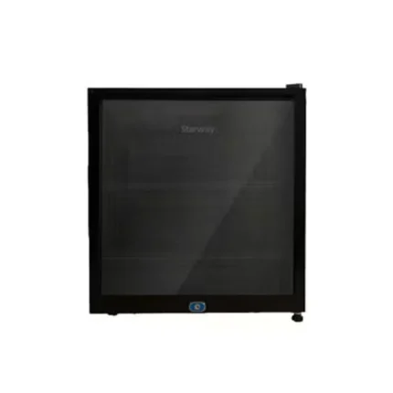 ثلاجة عرض ستار واي 1.7 قدم زجاج أسود