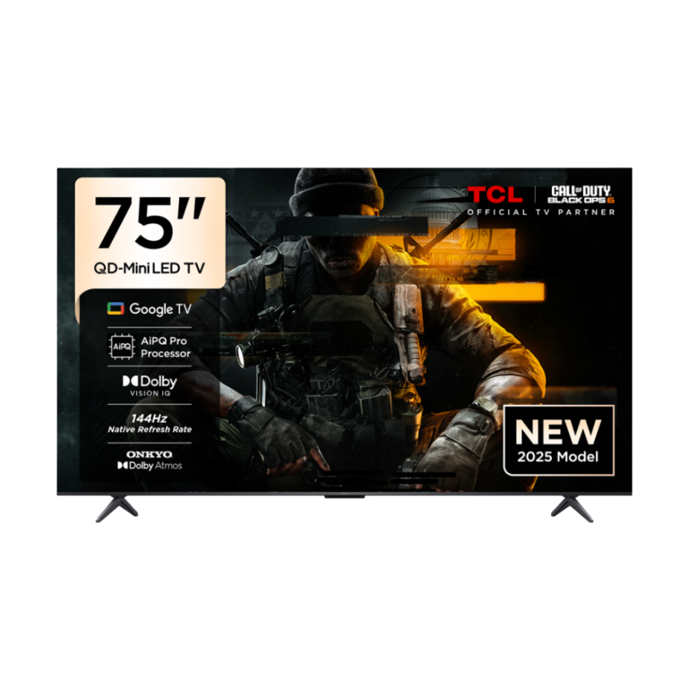 TCL 75 Smart QD Mini LED 4K Google TV – 75C6K شاشة TCL 75 بوصة QD Mini LED 4K سمارت Google TV – موديل 75C6K