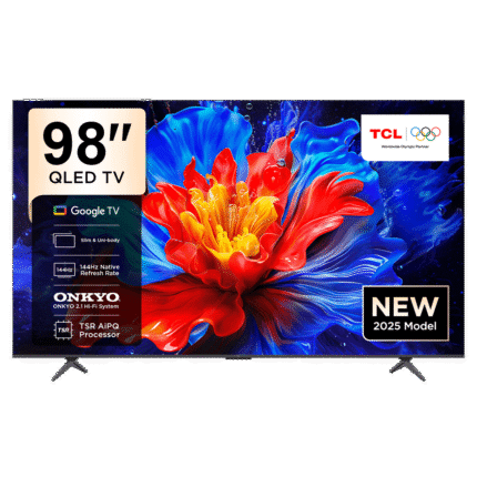 شاشة TCL ‎98‎ بوصة QLED 4K سمارت Google TV – موديل 98P8K