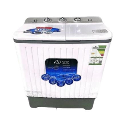 غسالة دبليو بوكس WB9010L حوضين – 7 كجم رمادي