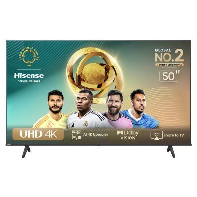 شاشة هايسنس 50 بوصة 4K سمارت – 50A62N